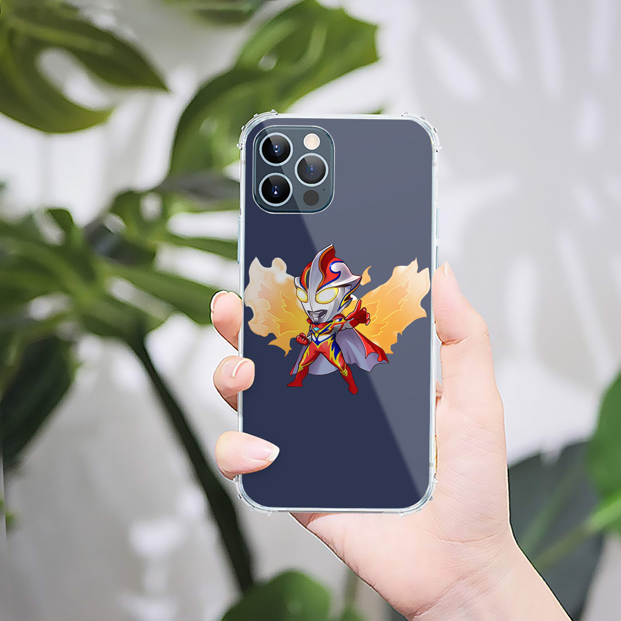 （画像用） ウルトラマン Ultraman 【iPhone 12シリーズ対応】透明スマホケース（クリアソフトケース）